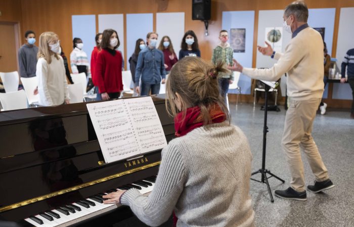 Répétition au collège Alain Fournier de Clamart © Julia Brechler/CD92