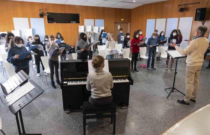 Répétition au collège Alain Fournier de Clamart © Julia Brechler/CD92